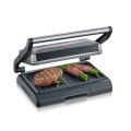 SEVERIN GRILL KONTAKTOWY STAL, SZARY, WANIENKA NA TŁUSZCZ, WĄSKI DESIGN, POWŁOKA NIEPRZYWIERAJĄCA, MOC 800W KG 2394 - 2611858
