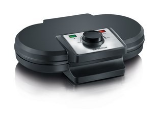 SEVERIN WAFLOWNICA PODWÓJNA, KSZTAŁ GOFRÓW SERCA, POWŁOKA ANTYADHEZYJNA, STAL, MOC 1200W WA2106 - 2583257