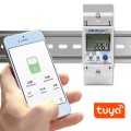 Qoltec 50882 Jednofazowy elektroniczny licznik | miernik zużycia energii na szynę DIN | Wi-Fi | TUYA | 230V | LCD - 2310835