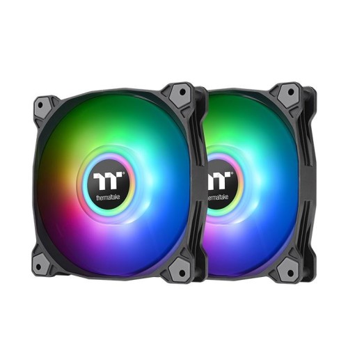 Thermaltake Pure Duo 14 Uniwersalne Wentylator 14 cm Czarny 2 szt. - 2613066