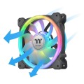 Thermaltake SWAFAN 14 RGB Obudowa komputera Wentylator 14 cm Czarny 3 szt. - 1602666