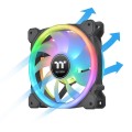 Thermaltake SWAFAN 14 RGB Obudowa komputera Wentylator 14 cm Czarny 3 szt. - 2613070