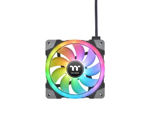 Thermaltake SWAFAN EX12 RGB PC Cooling Fan TT Premium Edition Obudowa komputera Chłodnica powietrza 12 cm Czarny 3 szt.