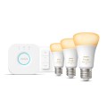 Philips Hue White ambiance Zestaw startowy: 3 inteligentne żarówki E27 (1100) + regulator przyciemniania Hue Dimmer switch - 2613955