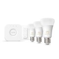 Philips Hue White ambiance Zestaw startowy: 3 inteligentne żarówki E27 (1100) + regulator przyciemniania Hue Dimmer switch - 2613956