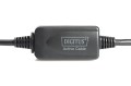 Kabel DIGITUS DA-73101 (USB M - USB F; 15m; kolor czarny) - 1124987