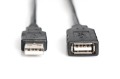 Kabel DIGITUS DA-73101 (USB M - USB F; 15m; kolor czarny) - 1124988
