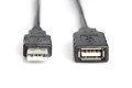 Kabel DIGITUS DA-73101 (USB M - USB F; 15m; kolor czarny) - 2587670