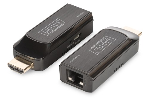 Mini Extender HDMI do 50m po Cat.5e/6/7 FHD1080p 60Hz HDCP 1.2 z audio (zestaw) - 1914614