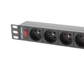 LANBERG LISTWA ZASILAJĄCA RACK 19" (1U, 16A, 9X 230V PL) - 2614454