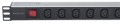 Intellinet 163620 rozdzielacz zasilania PDU 8 x gniazdo sieciowe 1U Czarny, Srebrny - 1125729