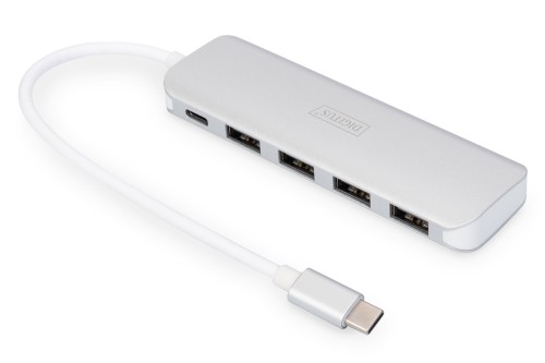 Digitus 4-portowy hub USB Type-C™ (USB 3.0) + PD - 1922589