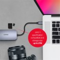 UNITEK D1071A hub i koncentrator USB 3.0 SuperSpeed 5 Gb/s Srebrny - 2616305