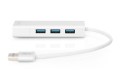 HUB 3-portowy USB 3.0 SuperSpeed z LANGigabit LAN adapter, aluminium - 2594250