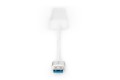 HUB 3-portowy USB 3.0 SuperSpeed z LANGigabit LAN adapter, aluminium - 2594251