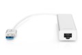HUB 3-portowy USB 3.0 SuperSpeed z LANGigabit LAN adapter, aluminium - 2434350