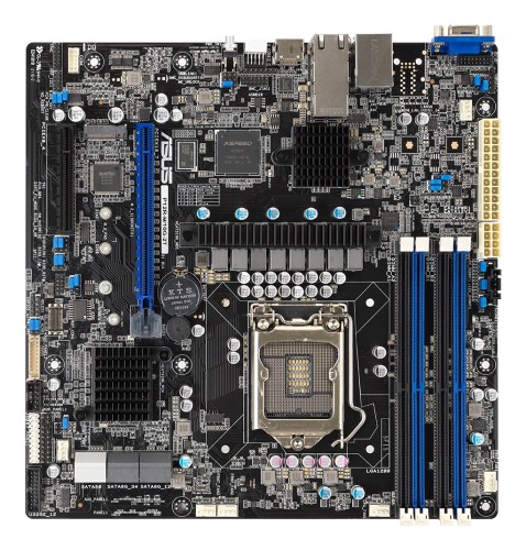 Płyta Serwerowa ASUS P12R-M/10G-2T LGA-1200,C252, 4*DIMM, 1*PCIe x8 slot, 1*PCIe 16 slot, 6*SATA ports, 1*M2, 1 x Dual Port Intel X710-AT2 + 1 x Mgmt LAN, MICROATX - 2284502
