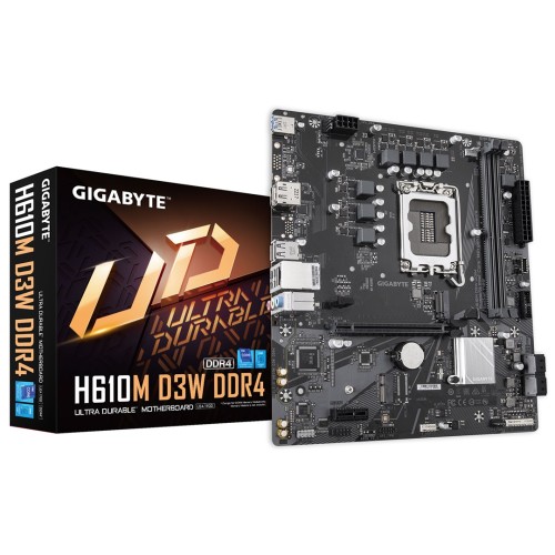 Płyta główna Gigabyte H610M D3W DDR4, Intel H610, LGA1700, 2xDDR4, mATX - 2554745