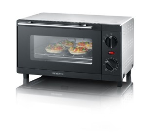 SEVERIN MINI PIEKARNIK, POJEMNOŚĆ 9 LITR., TIMER DO 60 MIN., KRATKA DO GRILLOWANIA I PIECZENIA, MOC 800 W TO2052