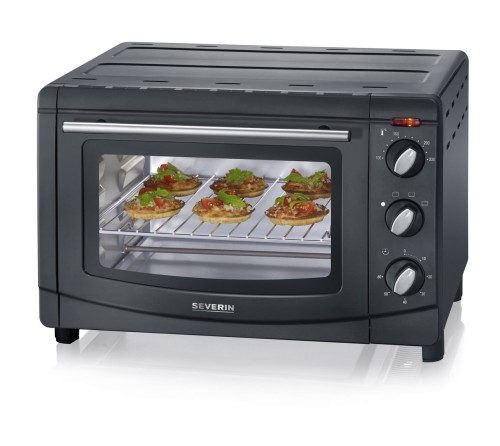 SEVERIN MINI PIEKARNIK, 20 L, TIMER DO 60 MIN, TEMP. OD 100°C DO 230°C, TACA, BLACHA, RUSZT DO GRILLOWANIA, MOC 1500W TO2067 - 2612054