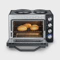 SEVERIN MINI PIEKARNIK Z PŁYTAMI DO GOTOWANIA, ZAKRES TEMP. 100°C-230°C, TIMER DO 120 MIN, 30 L, 1500W TO2074 - 2612079