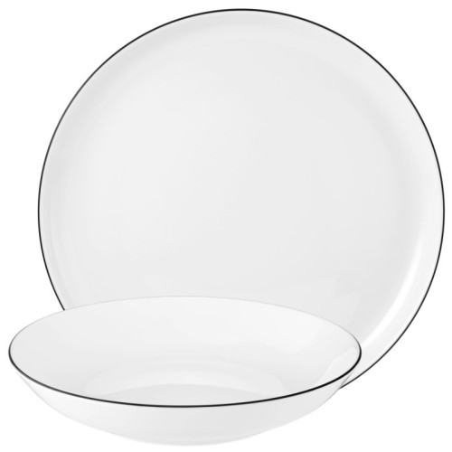 Seltmann Weiden Lido Okrągły Porcelana Biały 12 szt. - 2612593