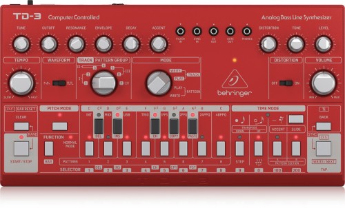 Behringer TD-3-RD syntezator Syntezator analogowy Czerwony - 2613934