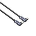 UNITEK KABEL USB-C KĄTOWY 90°/90° PD 100W M/M 0,5M - 2614018