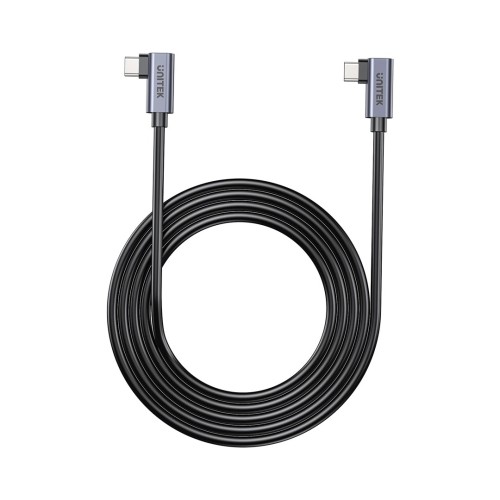 UNITEK KABEL USB-C KĄTOWY 90°/90° PD 100W M/M 1M - 2614023