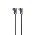 UNITEK KABEL USB-C KĄTOWY 90°/90° PD 100W M/M 1M - 2614026