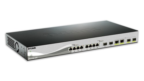 D-Link DXS-1210-12TC/E łącza sieciowe Zarządzany L2 10G Ethernet (100/1000/10000) 1U Czarny, Srebrny - 2614122