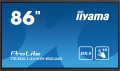 iiyama PROLITE TE8614MIS-B2AG Płaski panel Digital Signage 2,18 m (86") LCD Wi-Fi 435 cd/m2 4K Ultra HD Czarny Ekran dotykowy Procesor wbudowany Android 24/7 - 2590496