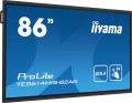 iiyama PROLITE TE8614MIS-B2AG Płaski panel Digital Signage 2,18 m (86") LCD Wi-Fi 435 cd/m2 4K Ultra HD Czarny Ekran dotykowy Procesor wbudowany Android 24/7 - 2590497