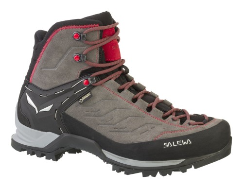 Salewa MTN Trainer Mid GTX Męski Dorosły Ciemnoszary, Szary, Czerwony - 2615579