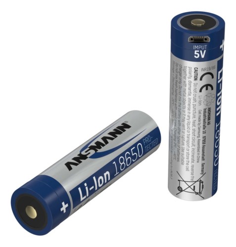 Ansmann 1307-0003 bateria do użytku domowego Bateria do ponownego naładowania 18650 Litowo-jonowa (Li-Ion) - 2615785