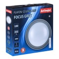 Nowoczesny plafon sufitowy LED Activejet FOCUS Szary ściemnialny ze zdalnym sterowaniem na pilota - 2616195