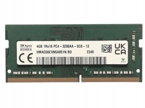 Pamięć RAM 4GB Hynix SO-DIMM DDR4 3200MHz PC4-3200A
