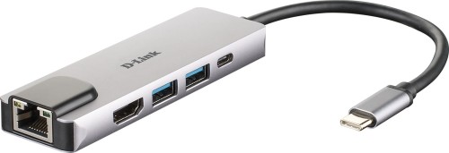 Adapter D-Link DUB-M520 - Przewodowy - Thunderbolt 3 - 60 W - 10,100,1000 Mbit/s - IEEE 802.3 - IEEE 802.3ab - IEEE 802.3az - IEEE 802.3u - IEEE 802.3x - Aluminium - 2554169