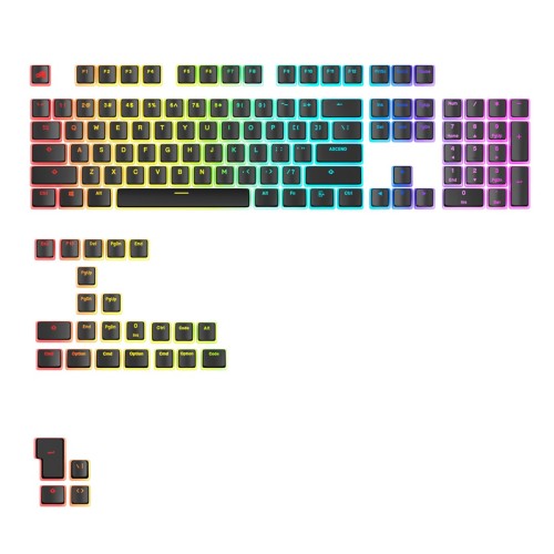 Glorious Gaming GLO-KB-ACC-KC-GPBT-AURA-BLK-US części do urządzeń wejściowych Nakładki na przyciski klawiatury - 2594351