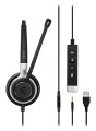 EPOS IMPACT SC 635 USB Zestaw słuchawkowy Przewodowa Opaska na głowę Połączenia/muzyka USB Typu-A Czarny, Srebrny - 2594747