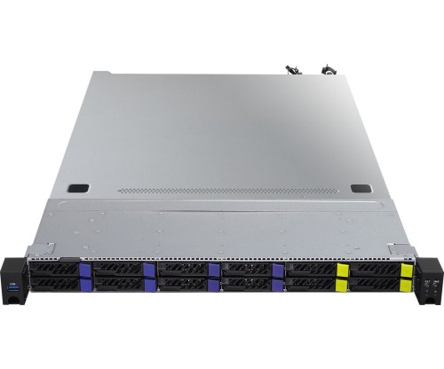 Platforma AsRock Rack (1U) 1U8S4E-GENOA/2T AMD Epyc 9005/9004 (8x 2,5" SATA HS, 4x 2,5" NVMe HS, 2xM.2, 2x10Gbe, IPMI, 1+1 750W) - 2554695