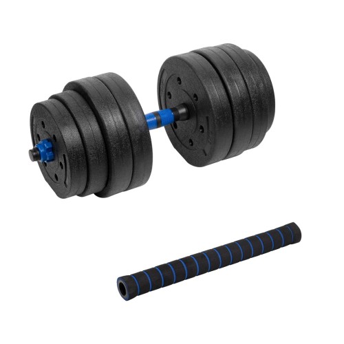 Hantel bitumiczny regulowany z łącznikiem 1x20kg Rebel Active - 2595839