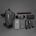 Sakwa rowerowa Rockbros B68-1 na ramę pancerna z kieszonką na telefon 1.7l - czarna - 2618368