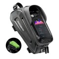 Sakwa rowerowa Rockbros B68 na ramę pancerna z kieszonką na telefon i pokrowcem 1.7l - czarna - 2618375