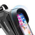 Sakwa rowerowa Rockbros B68 na ramę pancerna z kieszonką na telefon i pokrowcem 1.7l - czarna - 2618376
