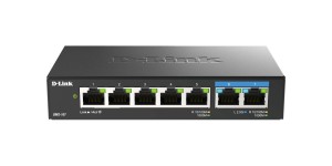 Switch sieciowy D-Link DMS-107/E łącza sieciowe Nie zarządzany Gigabit Ethernet (10/100/1000) Czarny