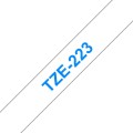 Brother TZE-223 taśmy do etykietowania Niebieski na białym - 2598358
