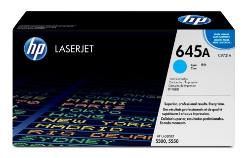 HP 645A oryginalny wkład z błękitnym tonerem LaserJet - 2599218