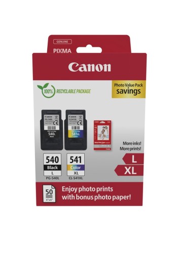 Pakiet promocyjny zdjęć Canon 5224B012 - Cyjan - Purpurowy - Żółty - 11 ml - 15 ml - 2 szt. - 2599636