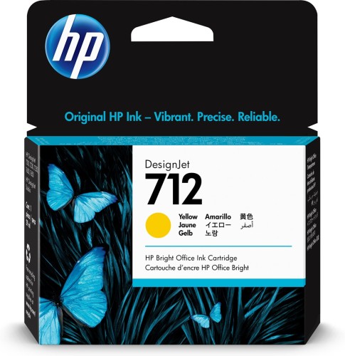 HP 712 29-ML YELLOW DESIGNJET/INK CARTRIDGE - 2599843